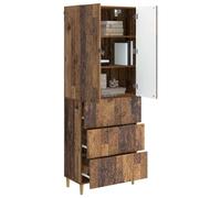 vidaXL Set di 2 armadi in legno anticato, 66 x 34,5 x 90 cm, armadio elegante, organizer moderno da ufficio, scaffale funzionale, mobile per soggiorno e molto altro ancora