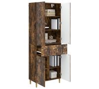 vidaXL Set di 2 armadi in legno di ingegneria, set di mobili versatile, sedie comode, giardino, stoccaggio pratico, camera adattabile