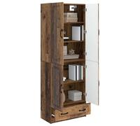vidaXL Set di 2 armadi in legno invecchiato, mobili funzionali, set moderno, comodo per riunioni, decorativo per interni ed esterni