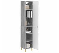vidaXL Set di 2 armadi Sonoma grigio in legno di ingegneria, un set di mobili moderni, decorazioni, essenziali per la camera, design funzionale, risparmio di spazio