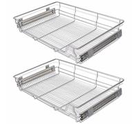 vidaXL Set di 2 cestini portaoggetti in Metallo per Cucina, 5 Misure 31,5"