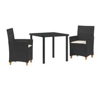 vidaXL Set da Pranzo da Giardino da 7 con Cuscini Beige in Poliestere