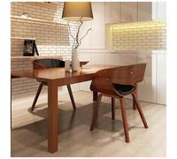 vidaXL - Set Di 2 Sedie In Legno Marrone