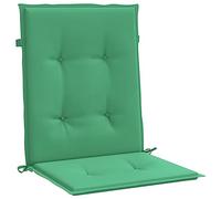 vidaXL Set di 4 cuscini per sedia da giardino, 100 x 50 x 3 cm, colore: verde