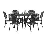 vidaXL Set di 4 Nero Alluminio Pressofuso Grande Leggero