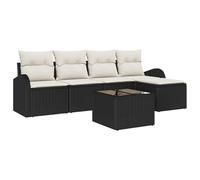 vidaXL Set Divano da Giardino con Cuscini Marrone Polyrattan Seduta Resistente alle Intemperie Ideale per Esterni Mobili da Patio Contemporanei Eleganti Rilassati e Goditi le Riunioni all'aperto Modul