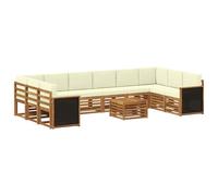 vidaXL Set di 8 divani da esterno per salotto da giardino, divano moderno per esterni, mobili da terrazza durevoli, set di sedute fantastiche