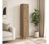 vidaXL Set di 2 armadi 33 x 34,5 x 90 cm, in legno ingegneristico, set di mobili moderni, decorazione contemporanea, sedie versatili, salvaspazio, interni ed esterni