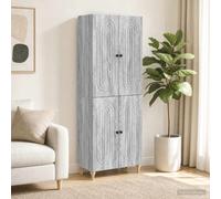 vidaXL Set di 2 armadi 66 x 34,5 x 90 cm, in legno di ingegneria, mobili adattabili, multiuso per soggiorno, sala da pranzo e altro ancora, pratici, moderni, ideali per massimizzare lo spazio