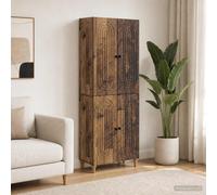 vidaXL Set di 2 armadi 66 x 34,5 x 90 cm, in legno di ingegneria, mobili adattabili, multiuso per soggiorno, sala da pranzo e altro ancora, pratici, moderni, ideali per massimizzare lo spazio