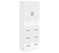 vidaXL Set di armadi 2 pcs Bianco 66 x 34,5 x 87 cm