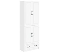 vidaXL Set di armadi 2 pcs Bianco Legno ingegnerizzato