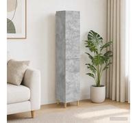 vidaXL Set di 2 armadi grigio cemento in legno di ingegneria, un set di mobili moderni, decorazioni, essenziali per la camera, design funzionale, risparmio di spazio