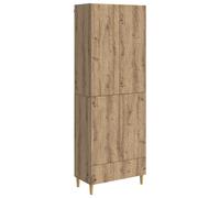 vidaXL Set di armadi 2 pcs Rovere Artigianale Legno ingegnerizzato