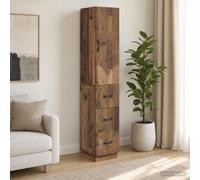 vidaXL Set di armadi 2 pz 33 x 34,5 x 87 cm Legno ingegnerizzato