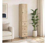 vidaXL Set di armadi 2 pz 34,5 x 34,5 x 90 cm Legno ingegnerizzato