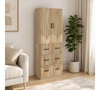 vidaXL Set di armadi 2 pz 66 x 34,5 x 87 cm Legno ingegnerizzato