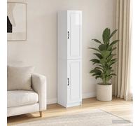 vidaXL Set di armadi 2 pz Bianco Lucido Legno ingegnerizzato