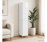 vidaXL Set di armadi 2 pz Bianco Lucido Legno ingegnerizzato