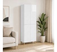 vidaXL Set di armadi 2 pz Bianco Lucido Legno ingegnerizzato