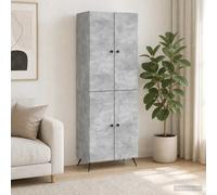 vidaXL Set di armadi 2 pz Grigio Cemento Legno ingegnerizzato