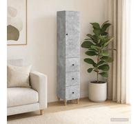 vidaXL Set di 2 armadi 33 x 34,5 x 90 cm, in legno di ingegneria, mobili comodi, sedili adattabili, tavolo regolabile, modulare e funzionale, per interni o esterni