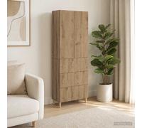 vidaXL Set di 2 armadi 66 x 34,5 x 90 cm in legno ingegneristico, set regolabile, mobili modulari, comodo, flessibile, stile per risparmiare spazio nella tua stanza