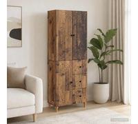 vidaXL Set di 2 armadi, 66 x 34,5 x 90 cm, in legno di ingegneria, mobili economici ed eleganti per soggiorno, giardino e casa, con design ergonomico e modulare