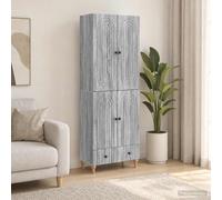 vidaXL Set di 2 armadi 66 x 34,5 x 95 cm in legno ingegneristico, collezione di mobili modulari, set moderno per soggiorno, soluzione di stoccaggio, decorazione salvaspazio