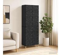 vidaXL Set di armadi 2 pz Nero Legno ingegnerizzato