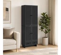 vidaXL Set di armadi 2 pz Nero Legno ingegnerizzato
