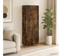 vidaXL Set di armadi 2 pz Rovere Fumo Legno ingegnerizzato