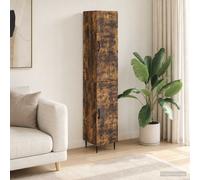 vidaXL Set di armadi 2 pz Rovere Fumo Legno ingegnerizzato