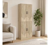 vidaXL Set di armadi 2 pz Rovere Sonoma Legno ingegnerizzato