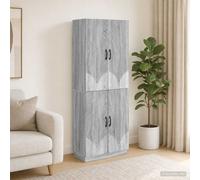 vidaXL Set di armadi 2 pz Sonoma grigio Legno ingegnerizzato
