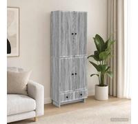 vidaXL Set di armadi 2 pz Sonoma grigio Legno ingegnerizzato