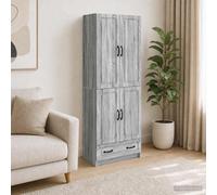vidaXL Set di armadi 2 pz Sonoma grigio Legno ingegnerizzato