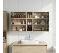 vidaXL Set di Armadi da Bagno 3 pz 106 x 16 x 62,5 cm