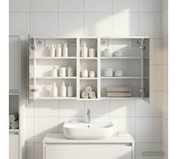 vidaXL Set di Armadi da Bagno 3 pz 106 x 16 x 62,5 cm