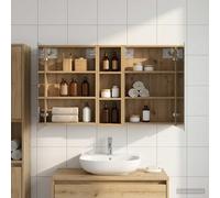 vidaXL Set di Armadi da Bagno 3 pz 106 x 16 x 62,5 cm