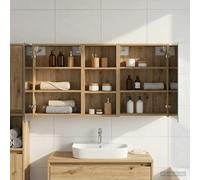 vidaXL Set di Armadi da Bagno 3 pz 116 x 16 x 62,5 cm