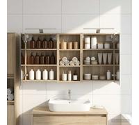 vidaXL Set di Armadi da Bagno 3 pz 116 x 16 x 62,5 cm