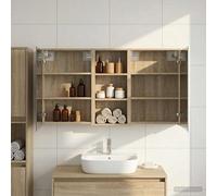 vidaXL Set di Armadi da Bagno 3 pz 116 x 16 x 62,5 cm