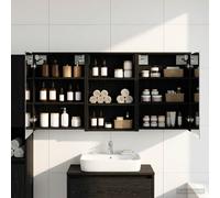 vidaXL Set di Armadi da Bagno 3 pz 126 x 16 x 62.5 cm