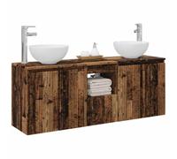 vidaXL Set di Armadi da Bagno 3 pz Legno antico 49,5 x 35 x 63 cm