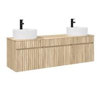 vidaXL Set di Armadi da Bagno 3 pz Rovere Sonoma 49 x 44,5 x 65 cm