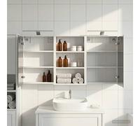 vidaXL Set di Armadi da Bagno con lo scaffale 3 pcs 126 x 16 x 62.5 cm