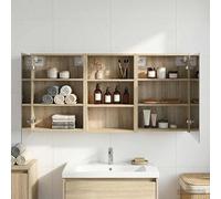 vidaXL Set di Armadi da Bagno con lo scaffale 3 pcs 126 x 16 x 62.5 cm