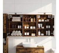 vidaXL Set di Armadi da Bagno con lo scaffale 3 pcs 126 x 16 x 62.5 cm