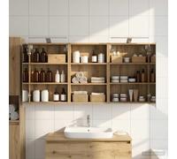 vidaXL Set di Armadi da Bagno con lo scaffale 3 pcs 126 x 16 x 62.5 cm